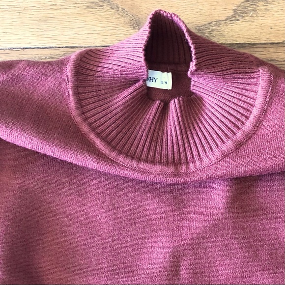 Andthewhy Oversized Square Shape Mock Neck Sweater S/M size - Picture 3 of 5